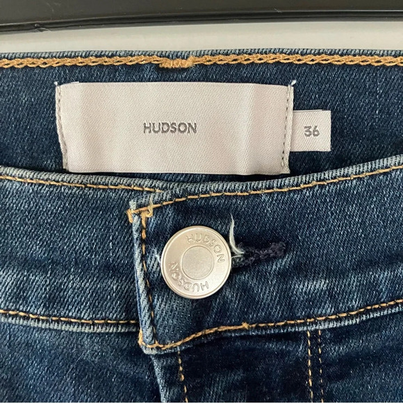 NWT Hudson Blake Slim Straight Republic Blue Jeans (36) $195 retail - Picture 7 of 11